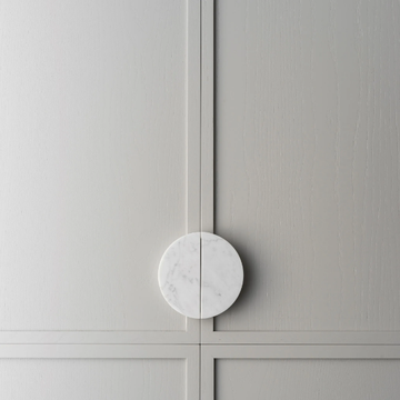 ARC - Carrara marble furniture handle by Lo & Co Interiors - view 3